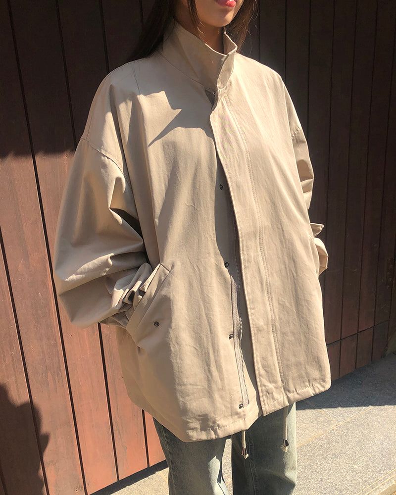 Seden High-Neck String Field Jacket