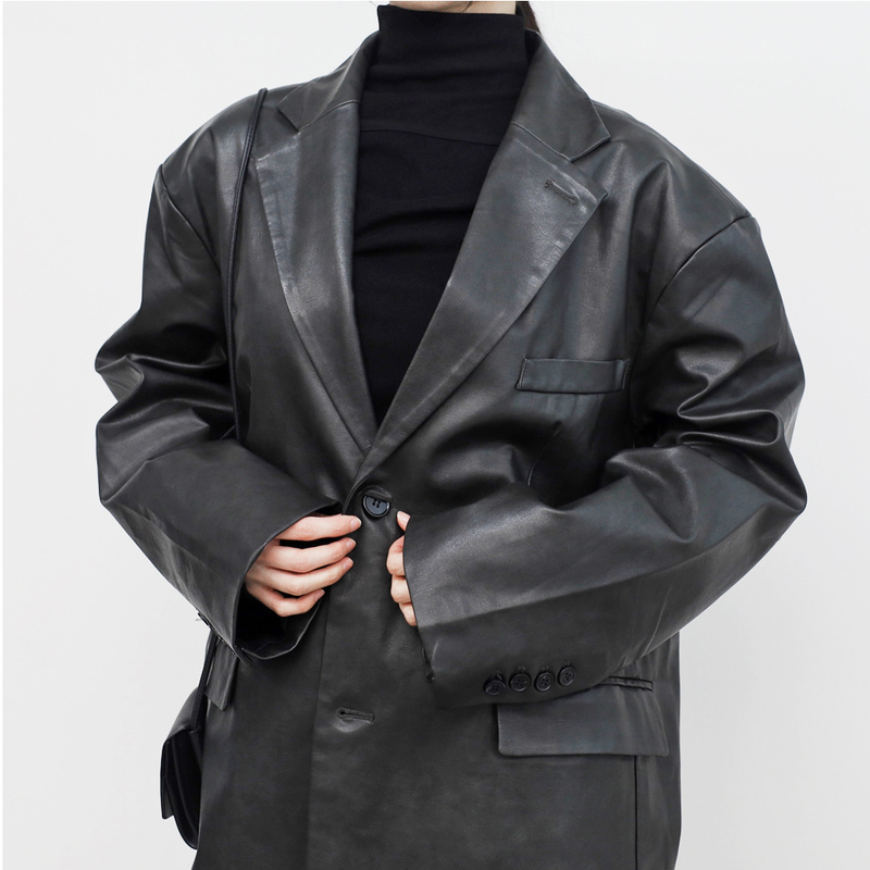 NONCODE（ノンコード）の「(Unisex) Denya Two Burton Leather Blazer（Jackets/Outerwear）」