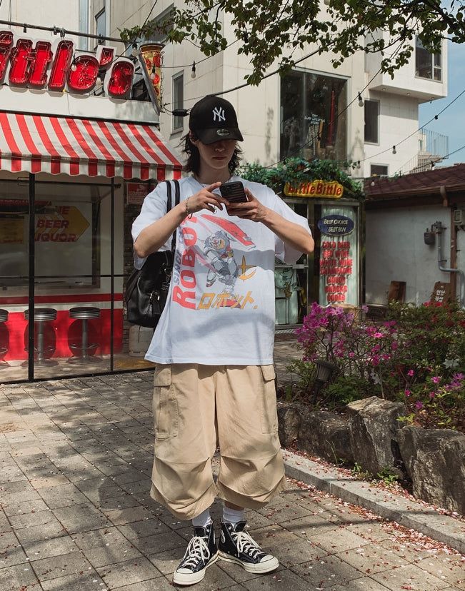 Reason Bermuda Pintuck Cargo Pants