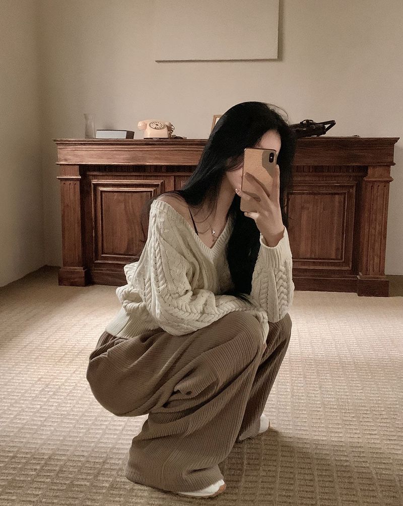 [BELLIDE MADE] Cloud Rib Rubber Waist Wide Pants