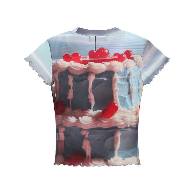 0 4 Devil’s food cake mesh top
