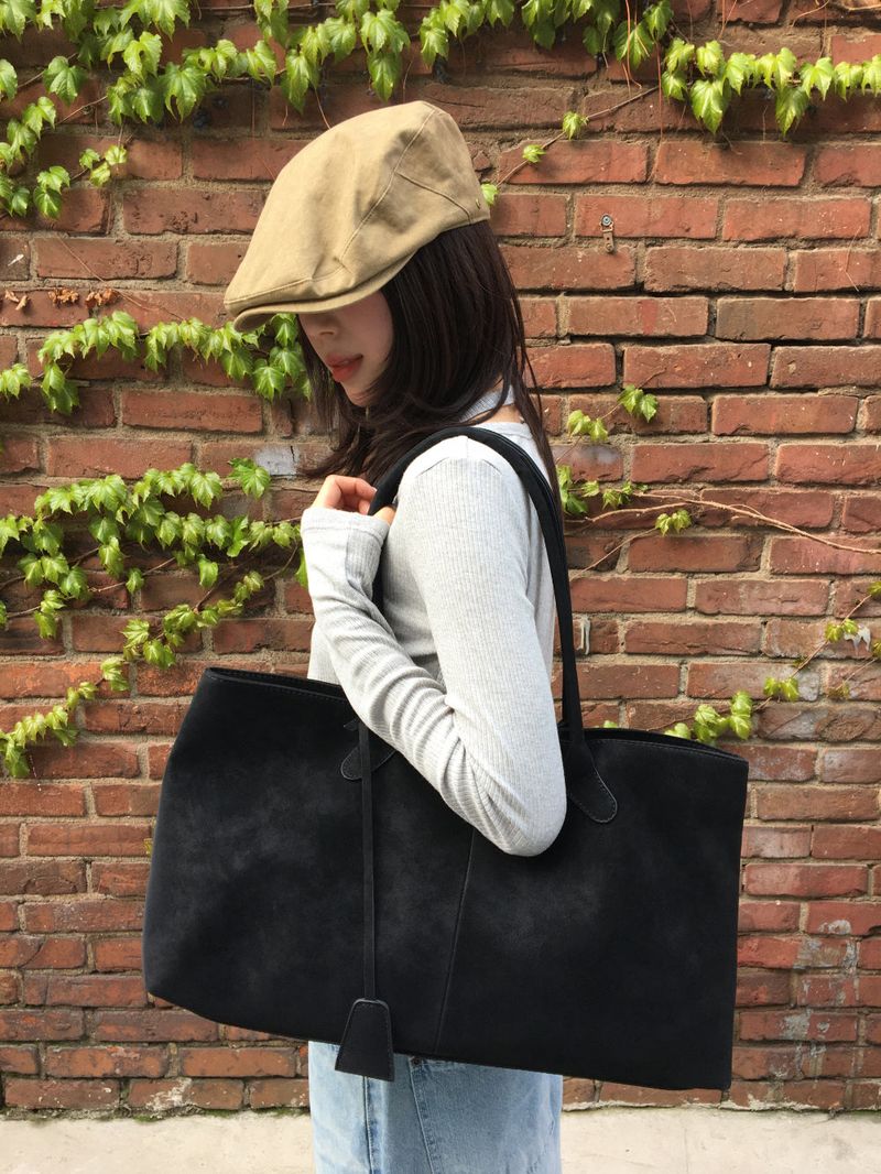 Suede square bag (3color)