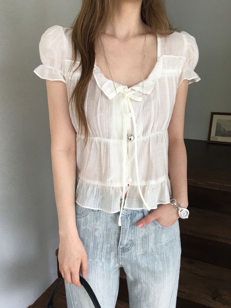 Blooming blouse (short sleeves ver.)