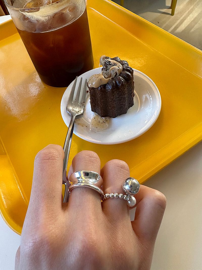 [925silver] Heavy malt ring