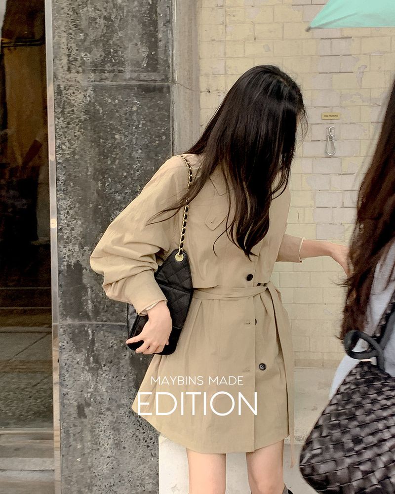 MADE. Roud half trench coat
