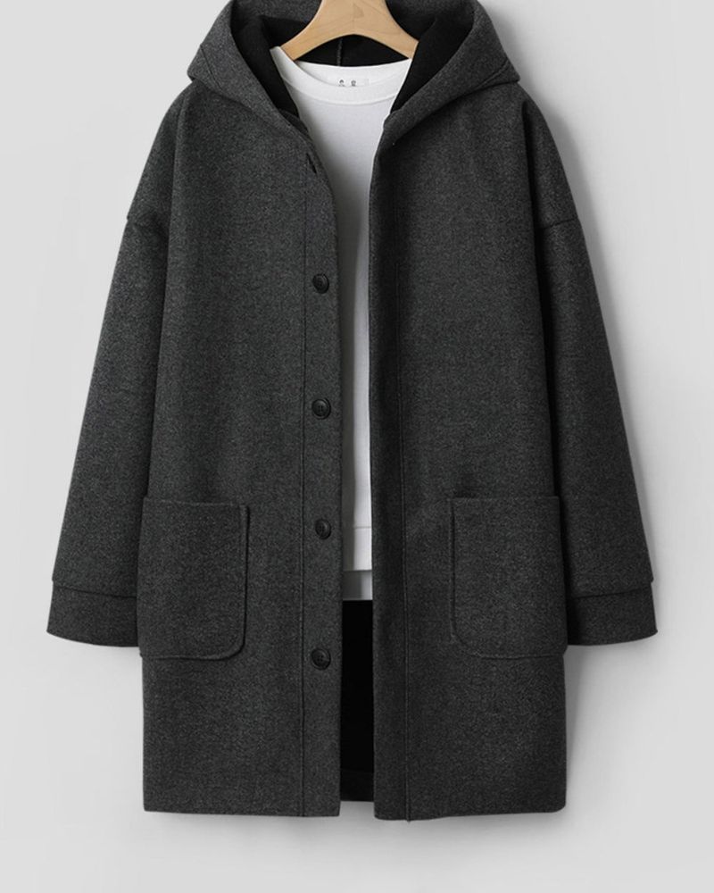 Koven Wool Hooded Coat