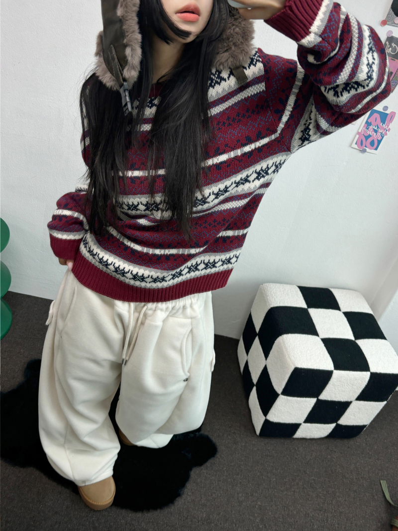 BOTH-SIDES FLEECE SNAP LONG PANTS 🧸🩵🤍6COLOR