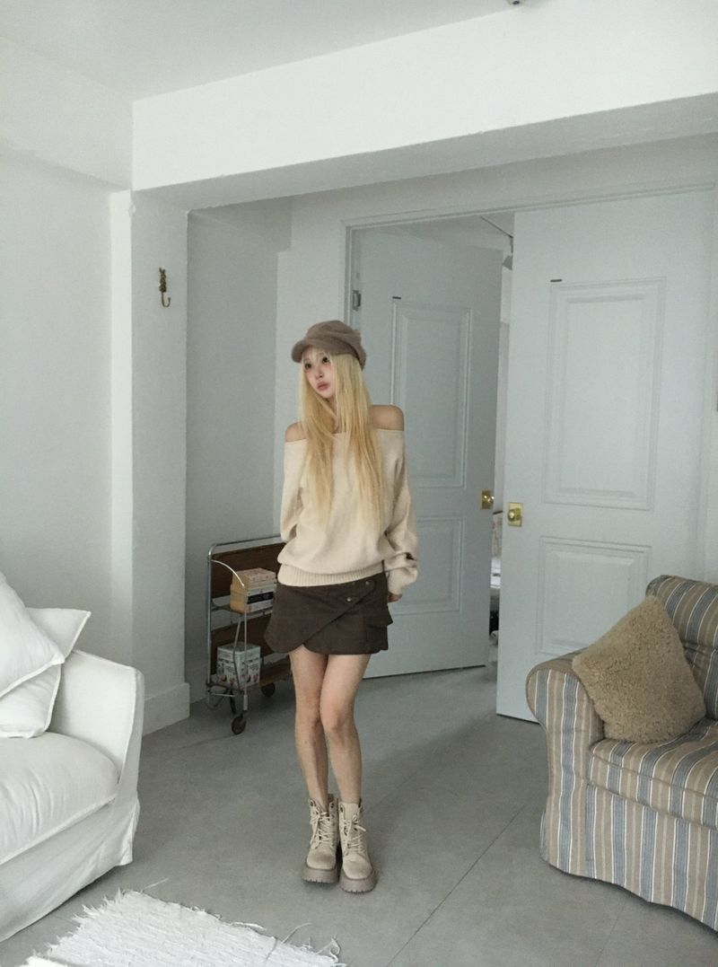 Cozy Off-Shoulder Knit