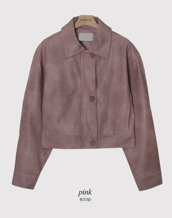 IF Spring Leather Jacket (3color)