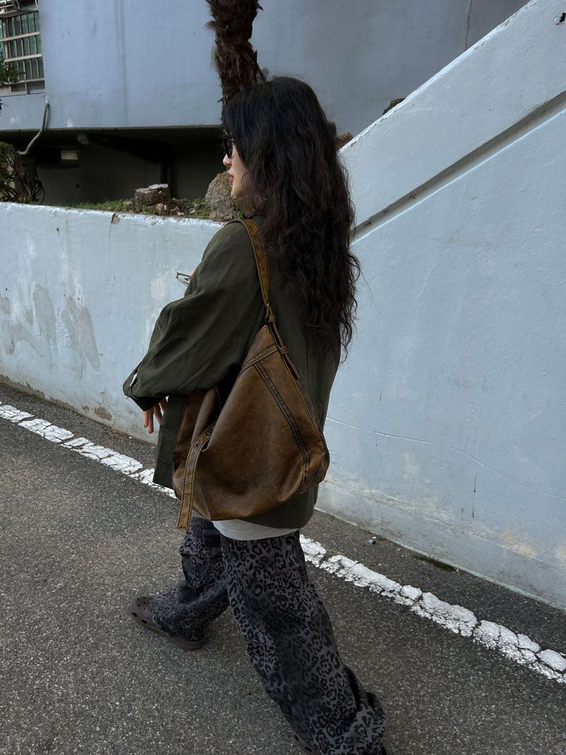 (2color) two-way buckle bag