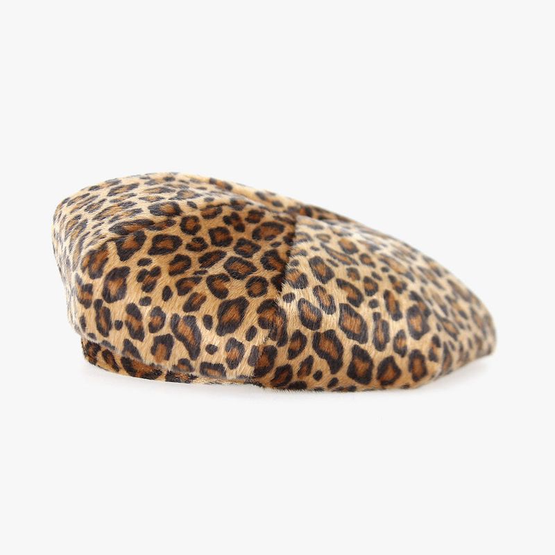 CALF SKIN BERET (2COLORS)
