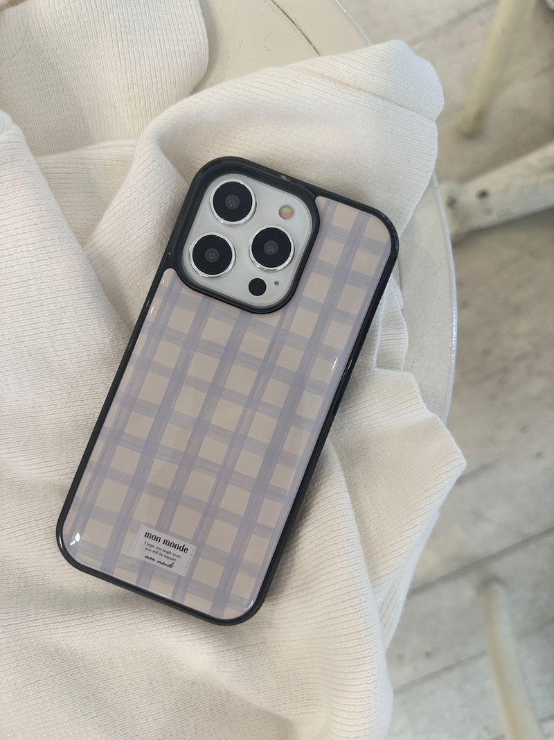 mon monde（モンモンド）の「check phone case （Smartphone Accessories）」
