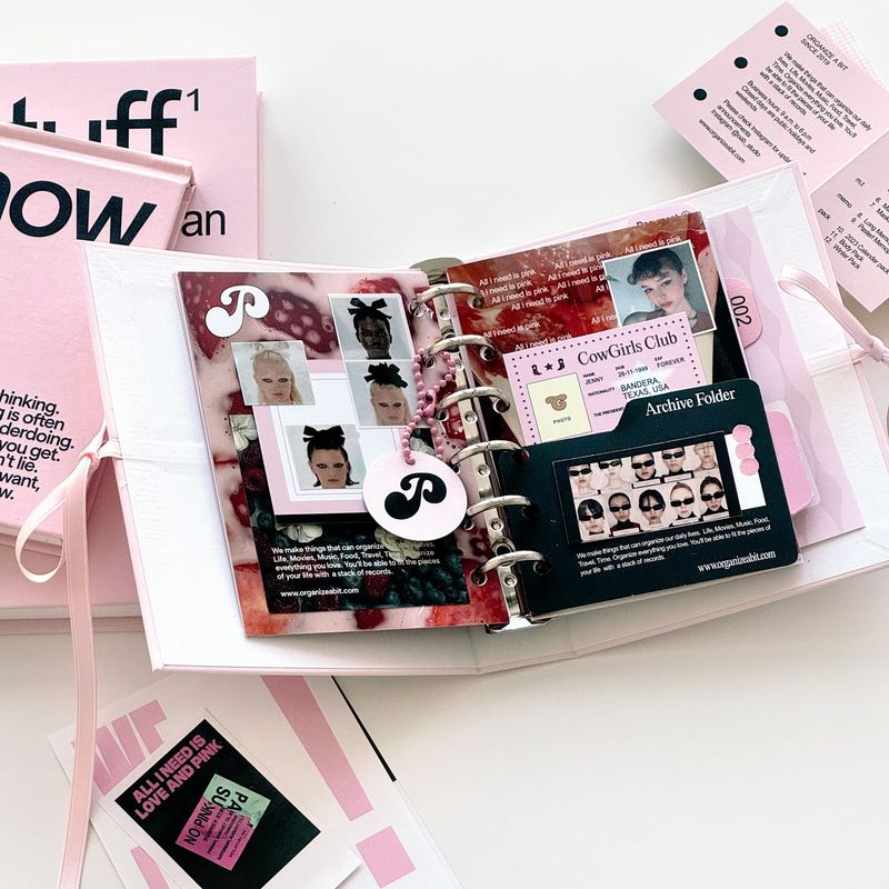 oab tone pack pink / scrap sticker set