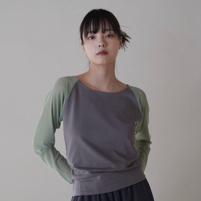 sleeve switching tops