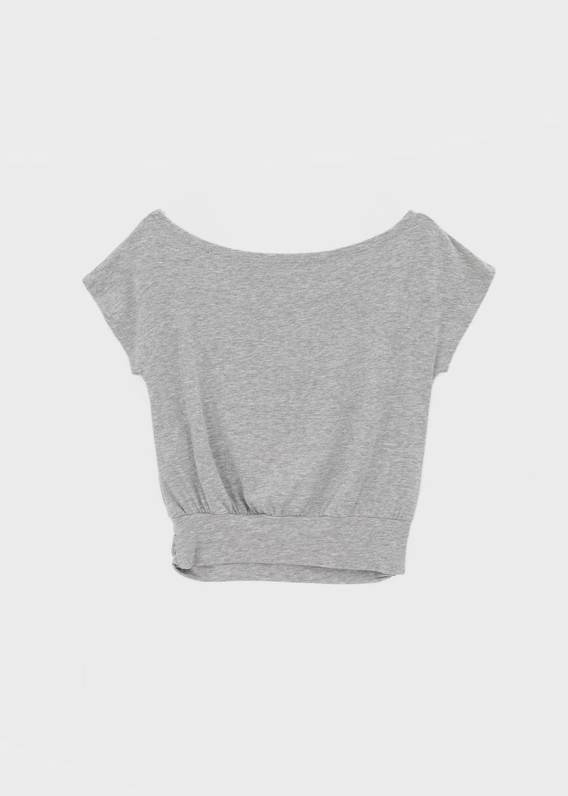 [MADE] Tepo Dolman Boat Neck Short Sleeve Top