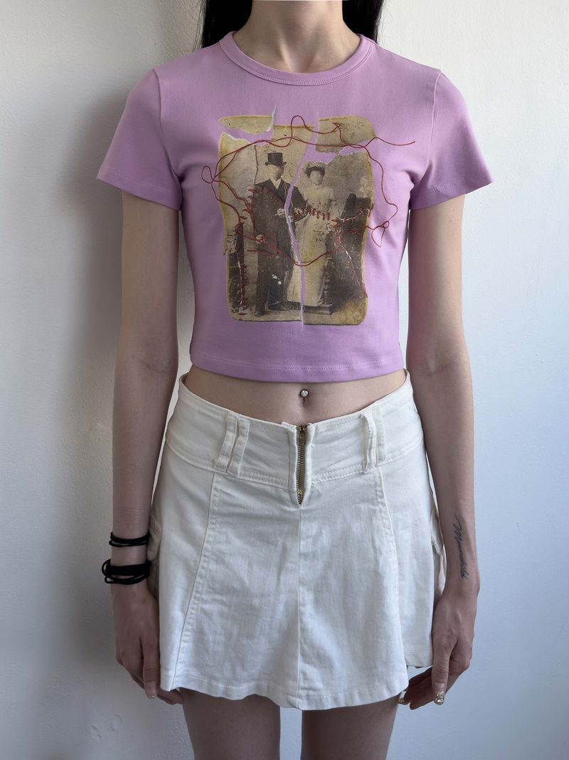 Broken Picture Tee PURPLE