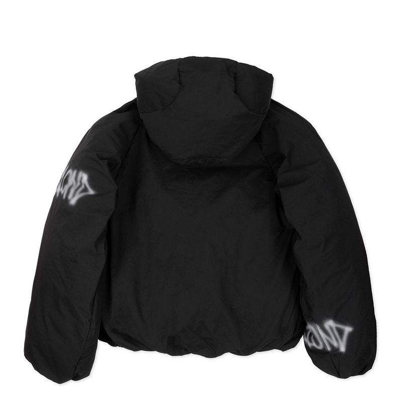 BBD Graffiti Logo Hidden Cuff Puffer Jacket (Black)