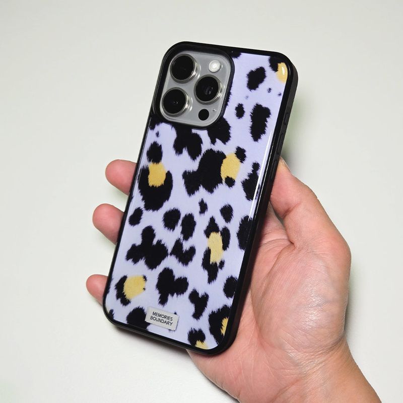 Soft Pop Leopard Phone Case Lilac (BK_Epoxy)
