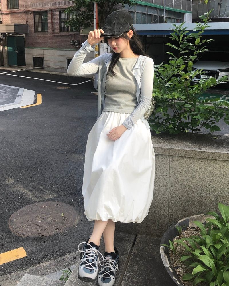 Balloon Maxi Skirt