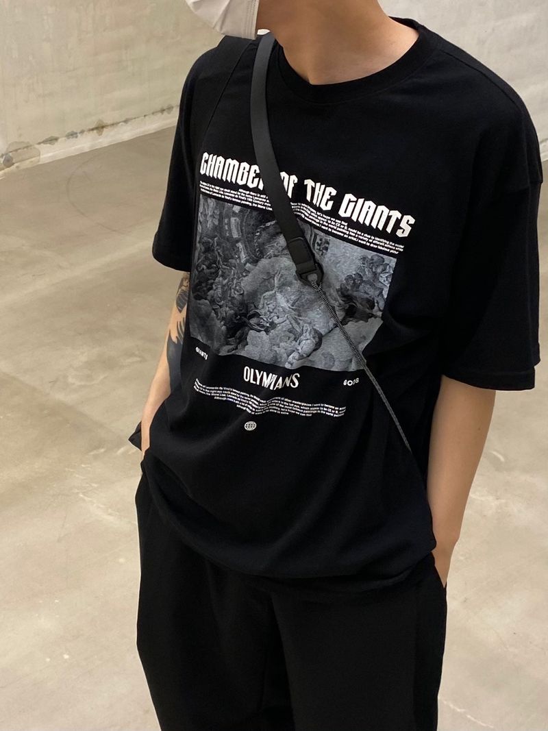UNAIDUN（アネイダン）の「Greece black and white round short sleeve T 2C（Tops）」