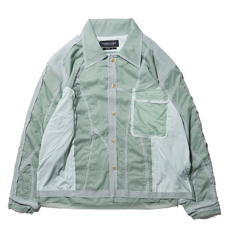 PLATEAU STUDIO（プラテウスタジオ）の「chiffon shirt jacket（Jackets/Outerwear）」