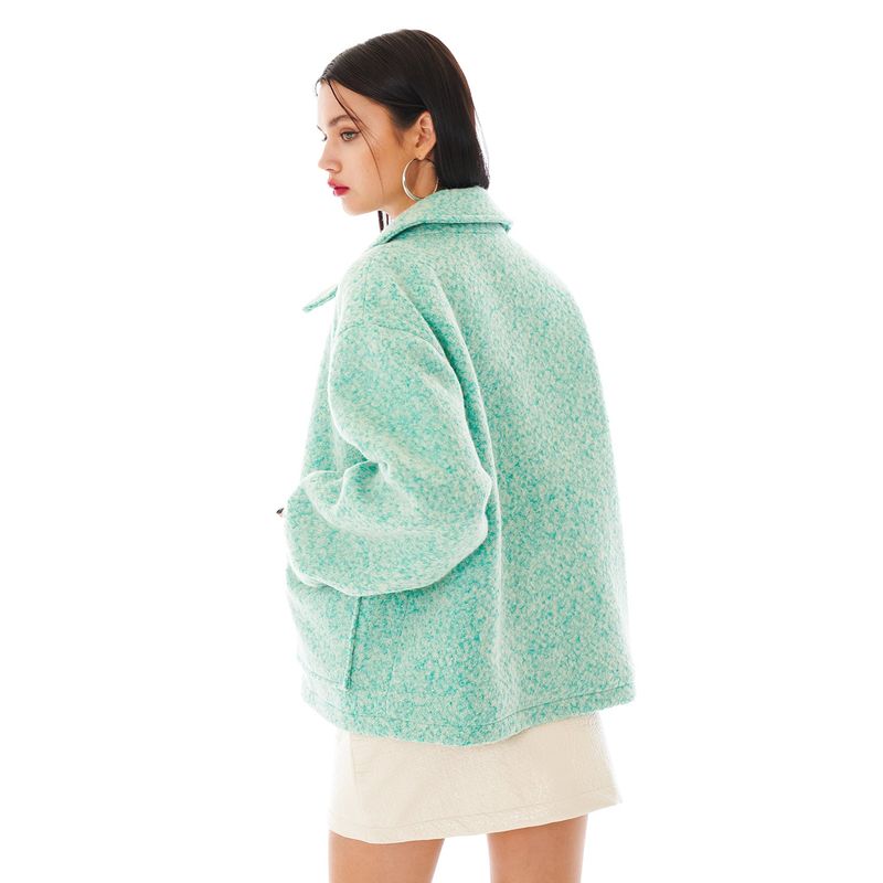 Stardust Boucle Wool Jacket [Mint]