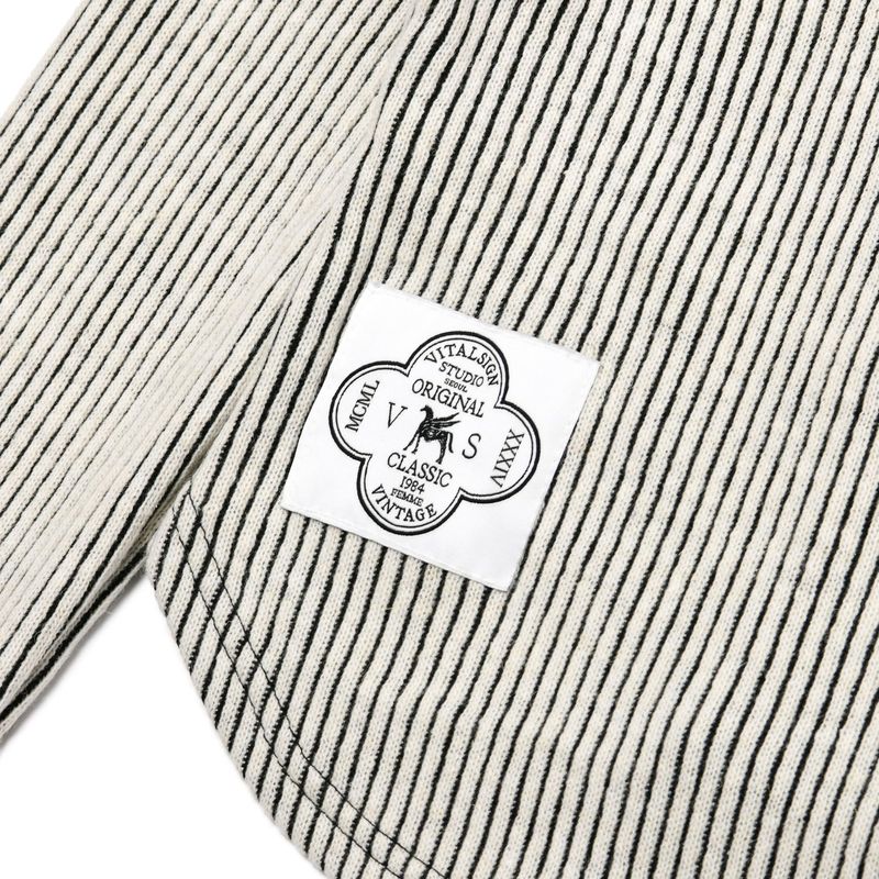 [LINE] Stripe Cutting Line Wool Cardigan