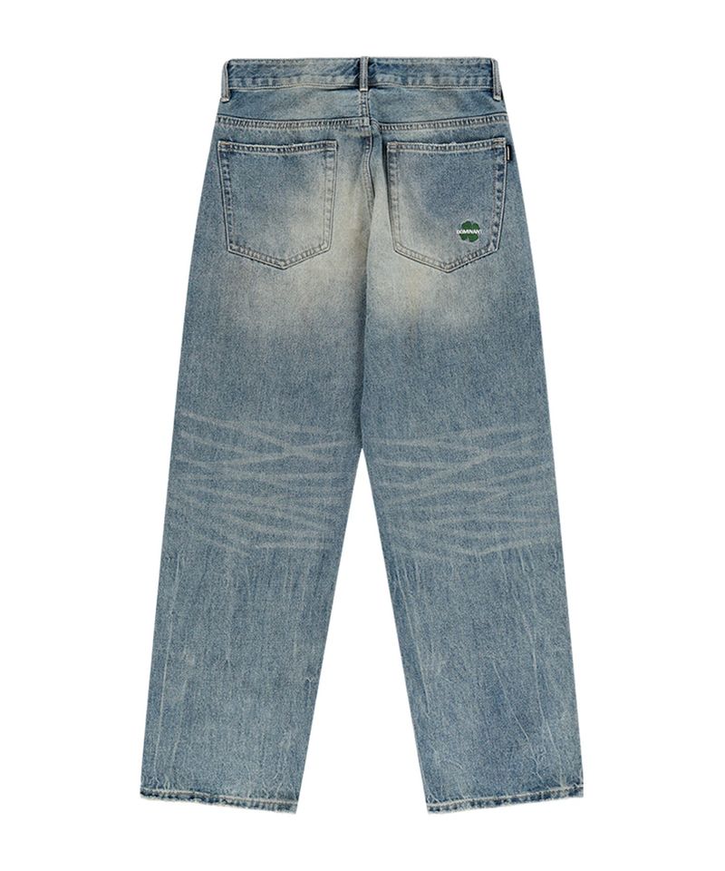 Clover Washing Denim Pants Blue