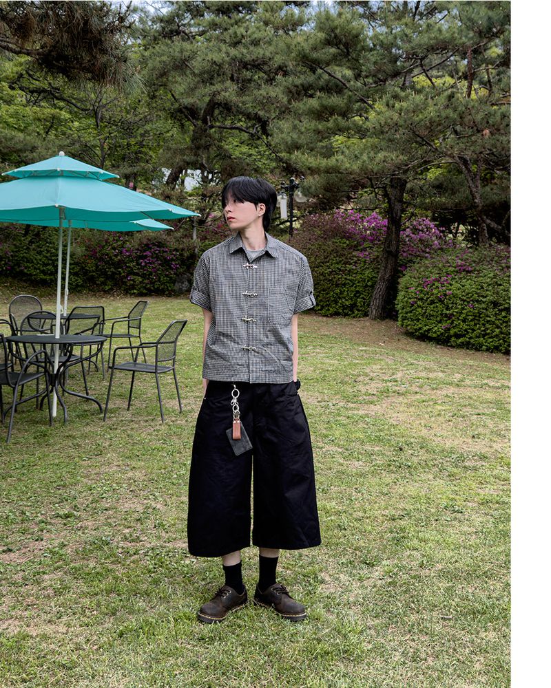 Varon Patch Strap Bermuda Pants