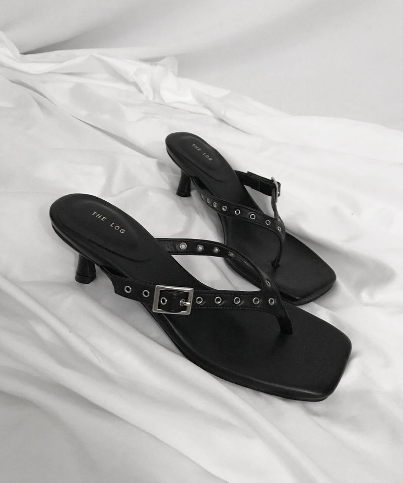 nova eyelet flip-flop (2colors)