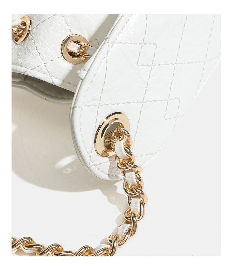 Premium Crocodile Pattern Chain Square Bag - Luxurious Crocodile Pattern Bag
