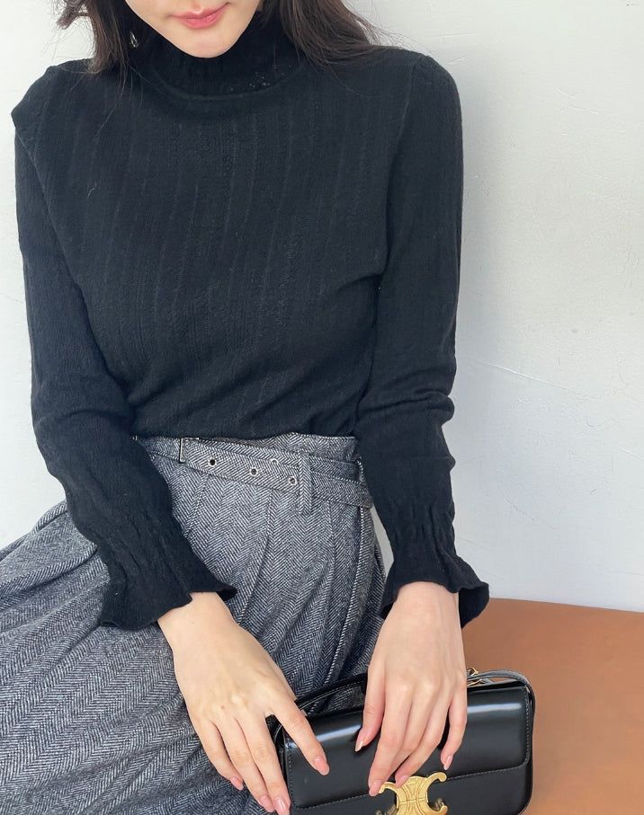 Seca Smoke Brushed Lace Polar Knit