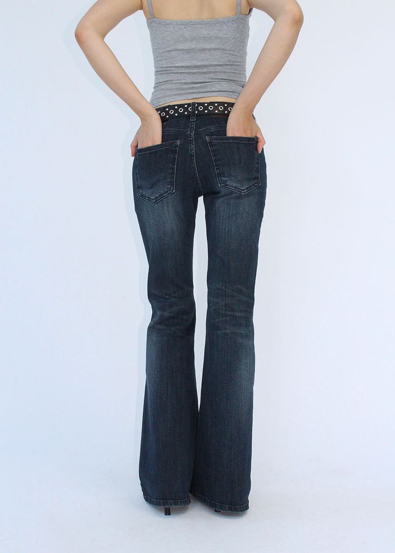 FIT LOW BOOTS CUT DENIM