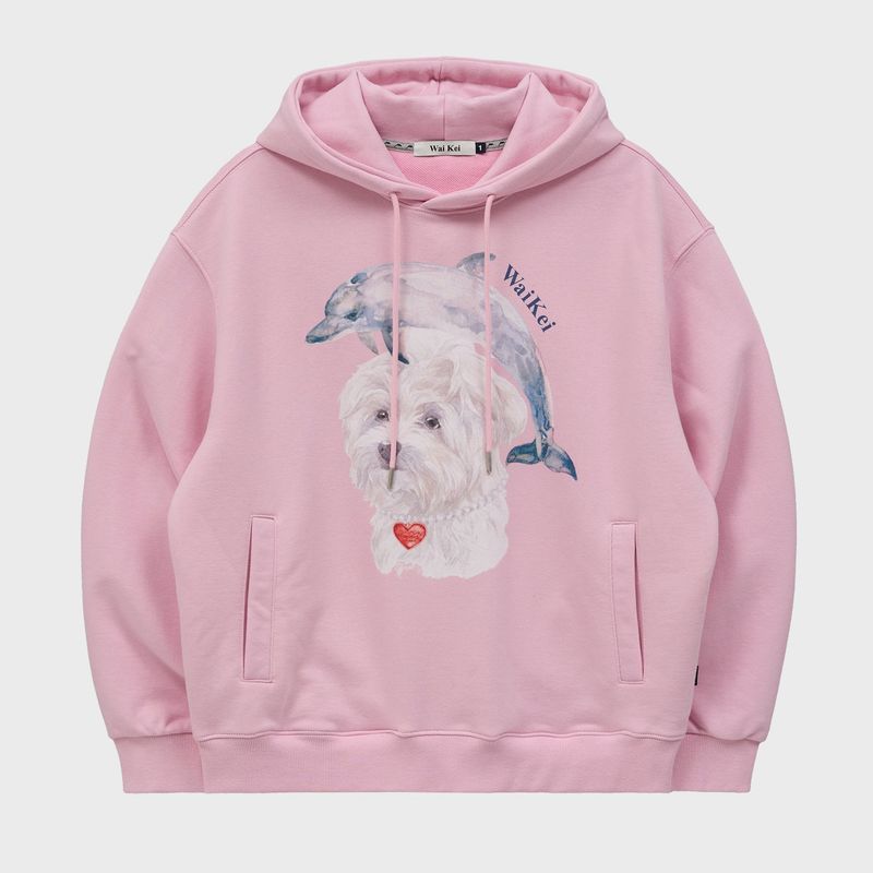WaiKei（ワイケイ）の「Watercolor Puppydolphin Jumping Hood（Tops）」