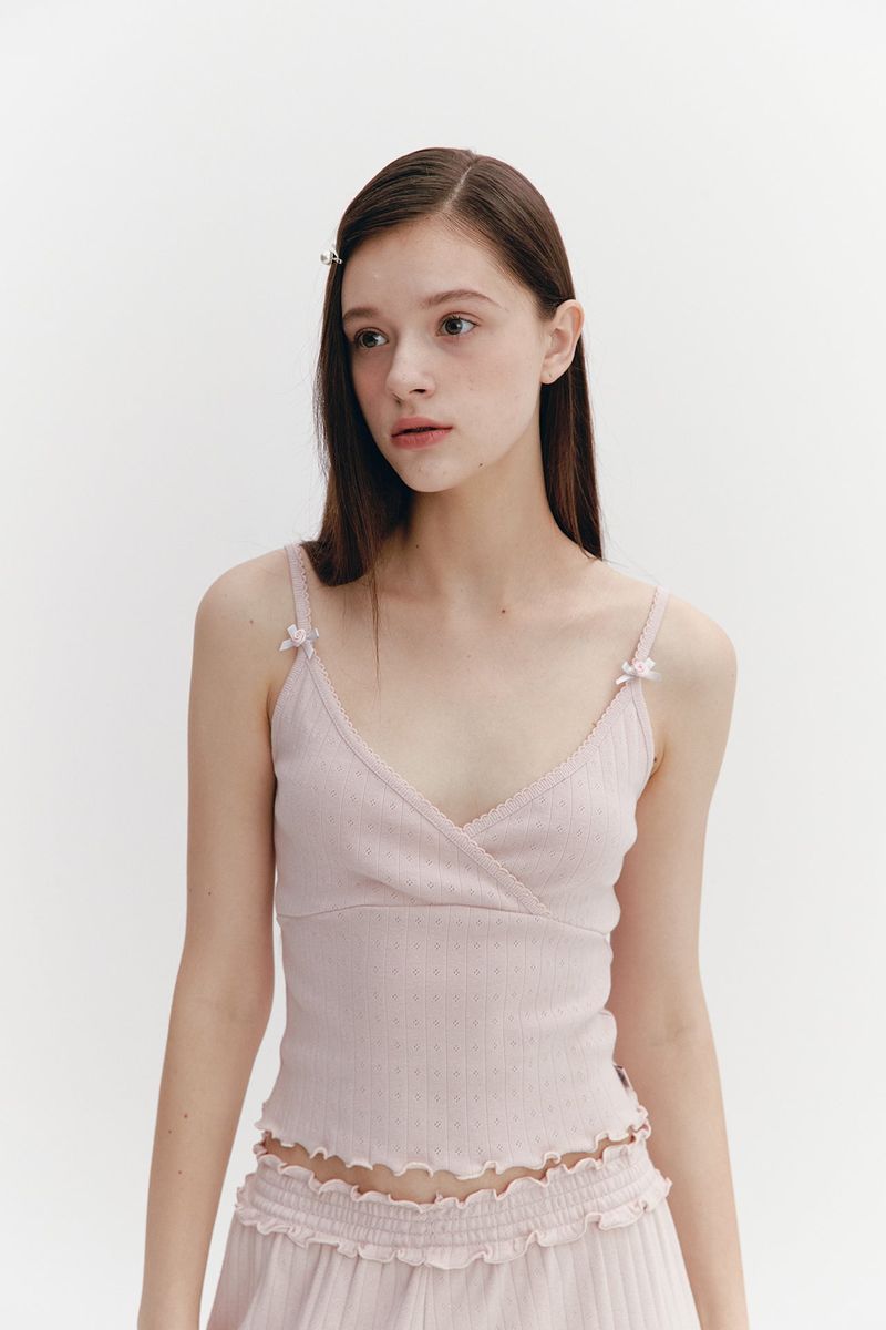 Wave Frill Pants Pink