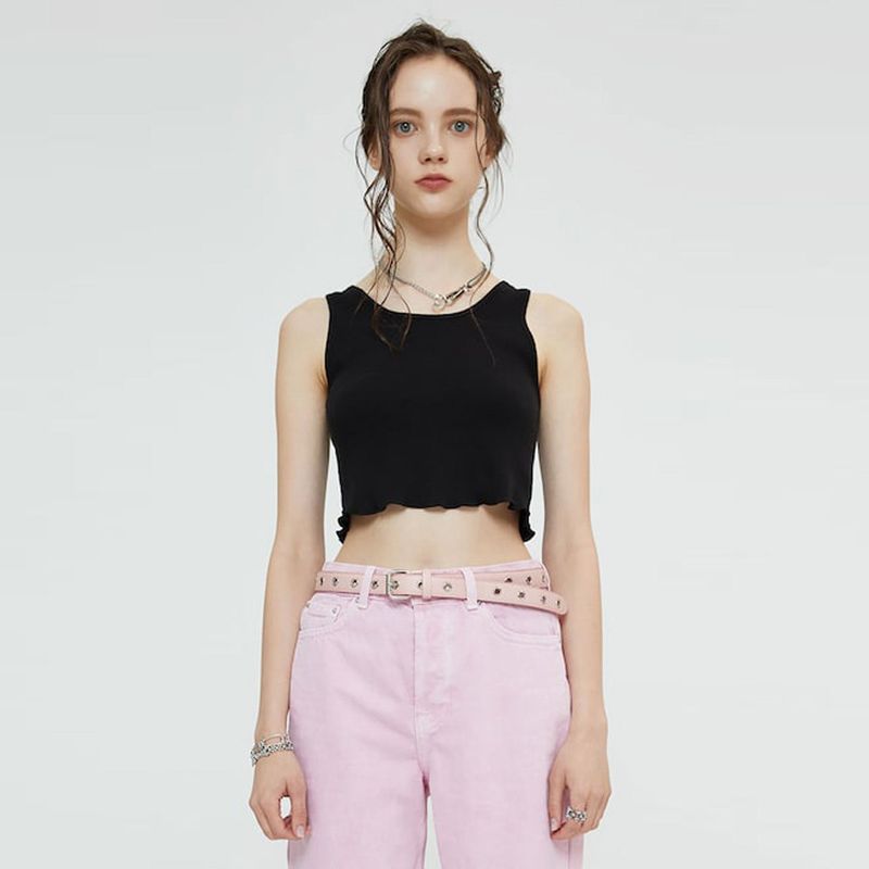SPERONE（スペロネ）の「CROP SLEEVELESS (BLACK)（Tops）」