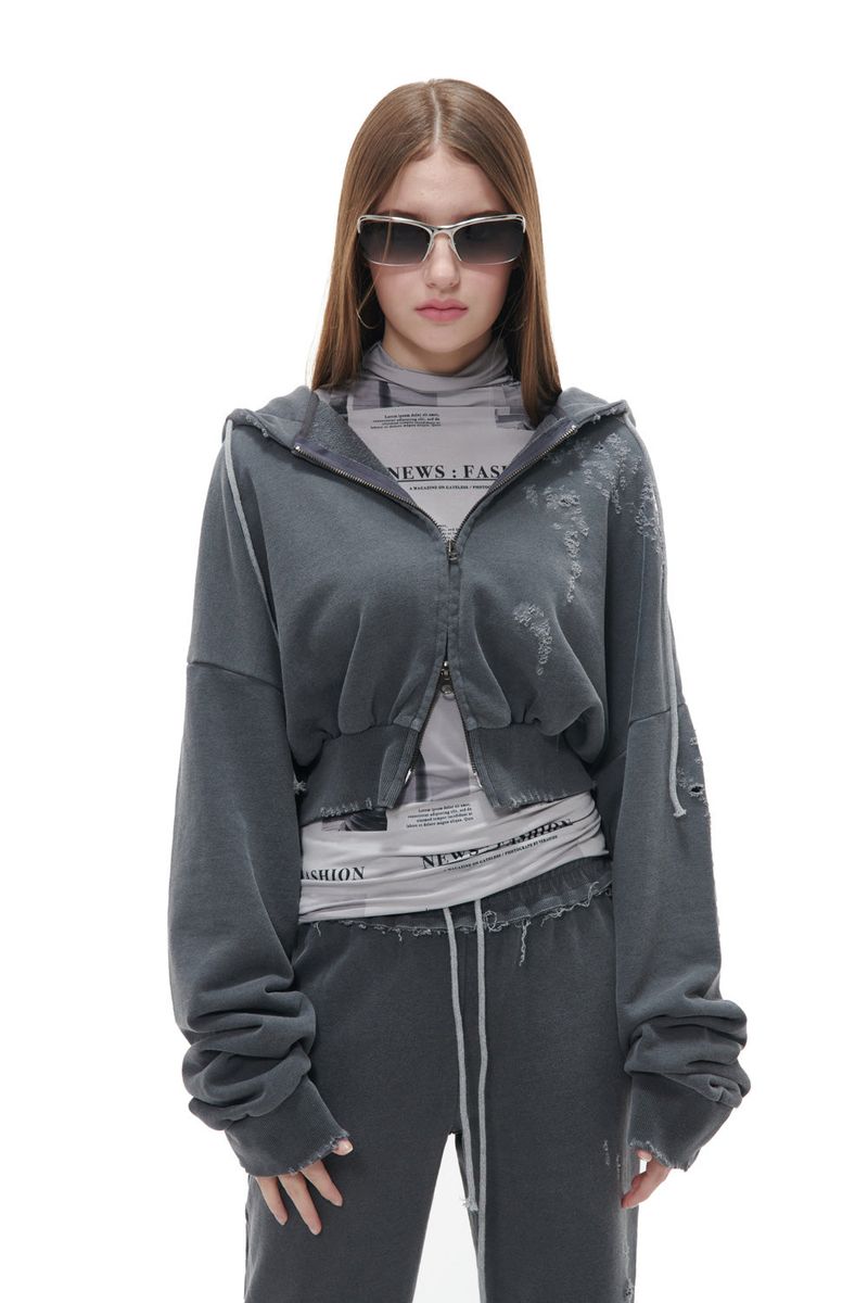 GATELESS（ゲートレス）の「BITE HOOD ZIPUP（Tops）」