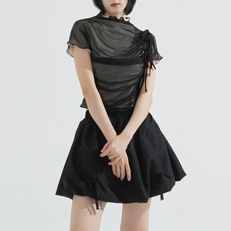 KIXI（キッシー）の「Double layer ribbon top（Tops）」