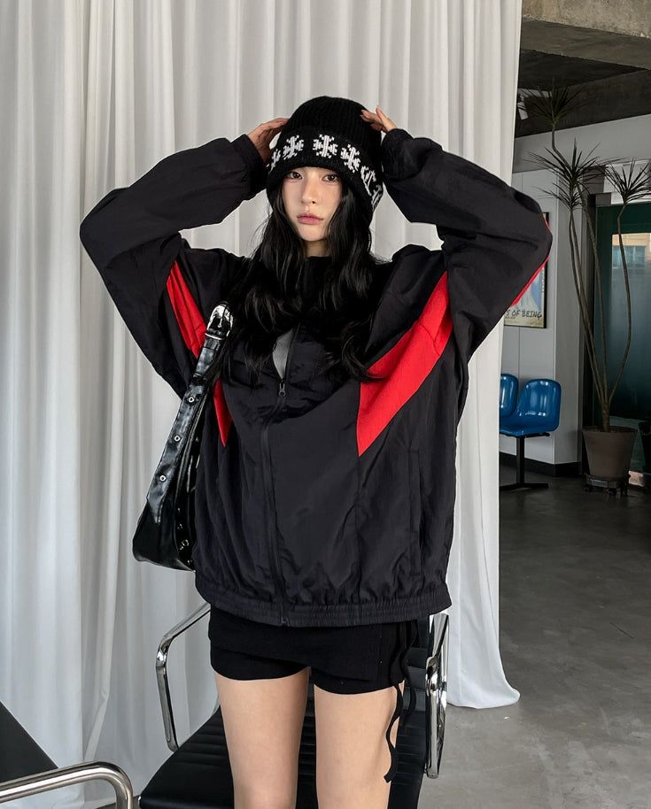 Kanso nylon track jacket