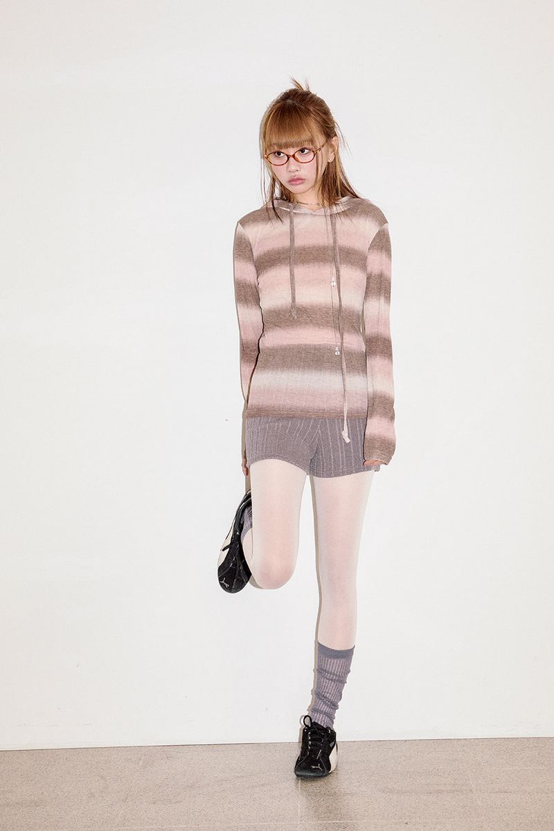 Churro ribbed short pants
