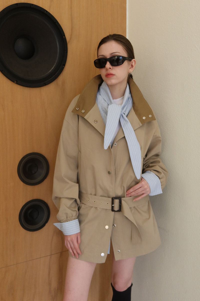 WIND HIGH-NECK JACKET_BEIGE