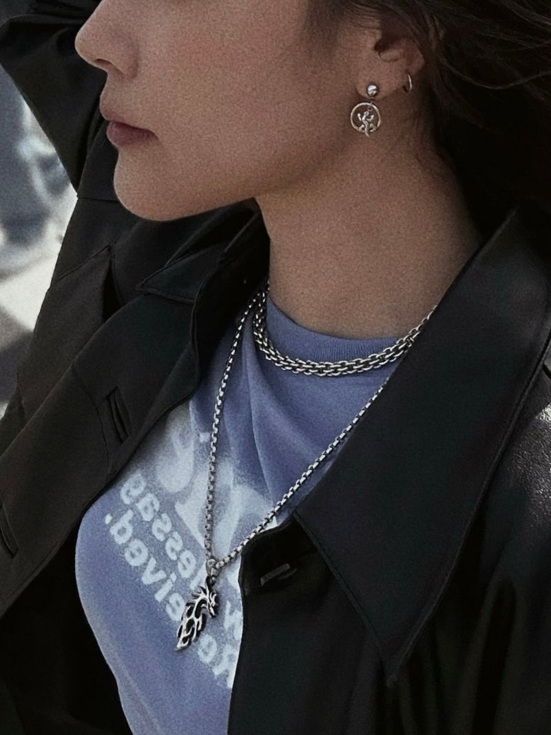 Dragon Box Chain Necklace (size: 2type)
