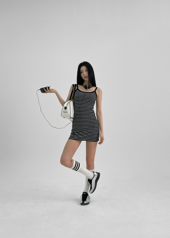 BLACKUP（ブラックアップ）の「[MADE] Kerry Sleeveless Mini One Piece (Built-in Cap)（Dresses）」