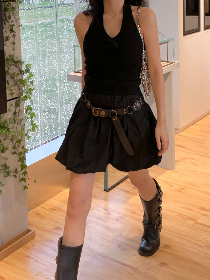 [MADE] VITO PUMPKIN MINI SKIRT