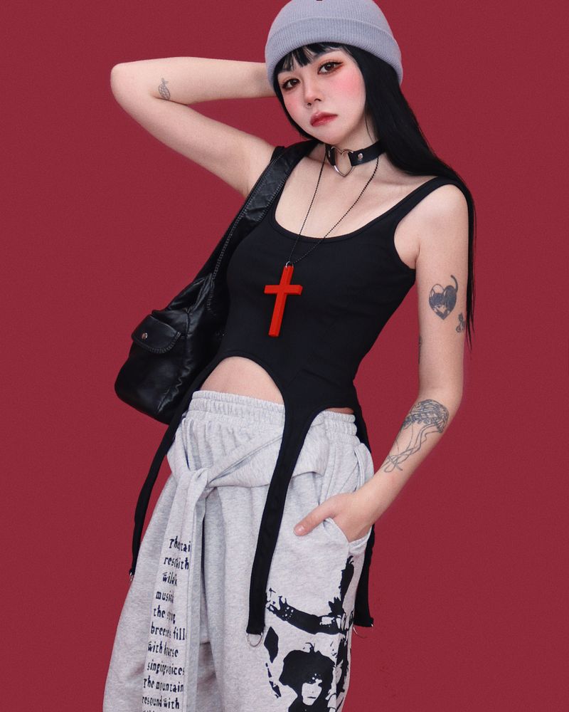 heavy-metal wide pants (2color)