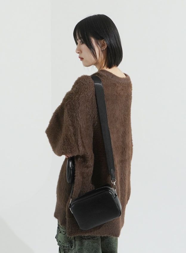 Minimal cross bag (with mini pouch)