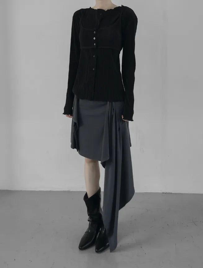Pinched Draping Skirt