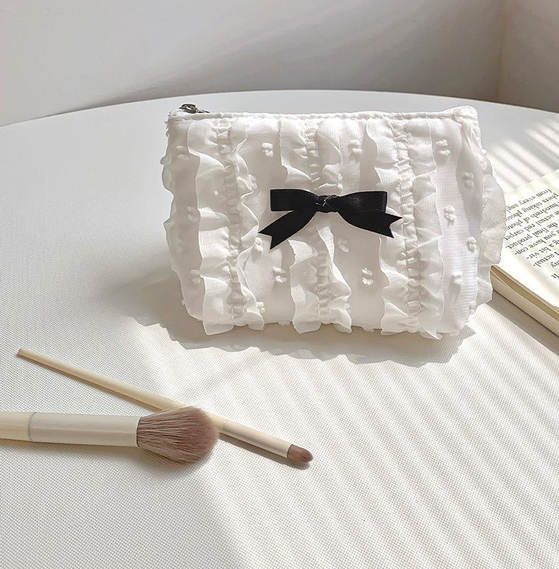 1+2 Lace Ribbon Mini Coin Pouch