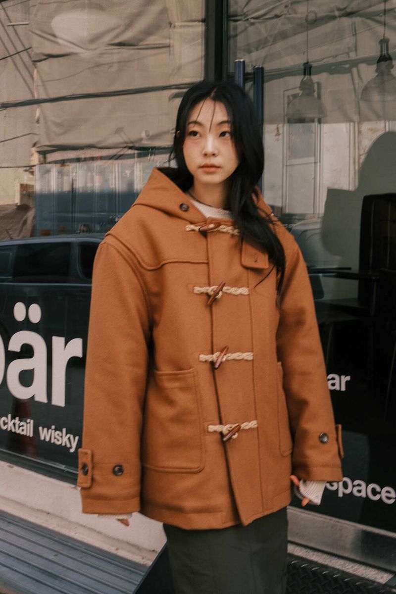 WOOL MID DUFFEL COAT