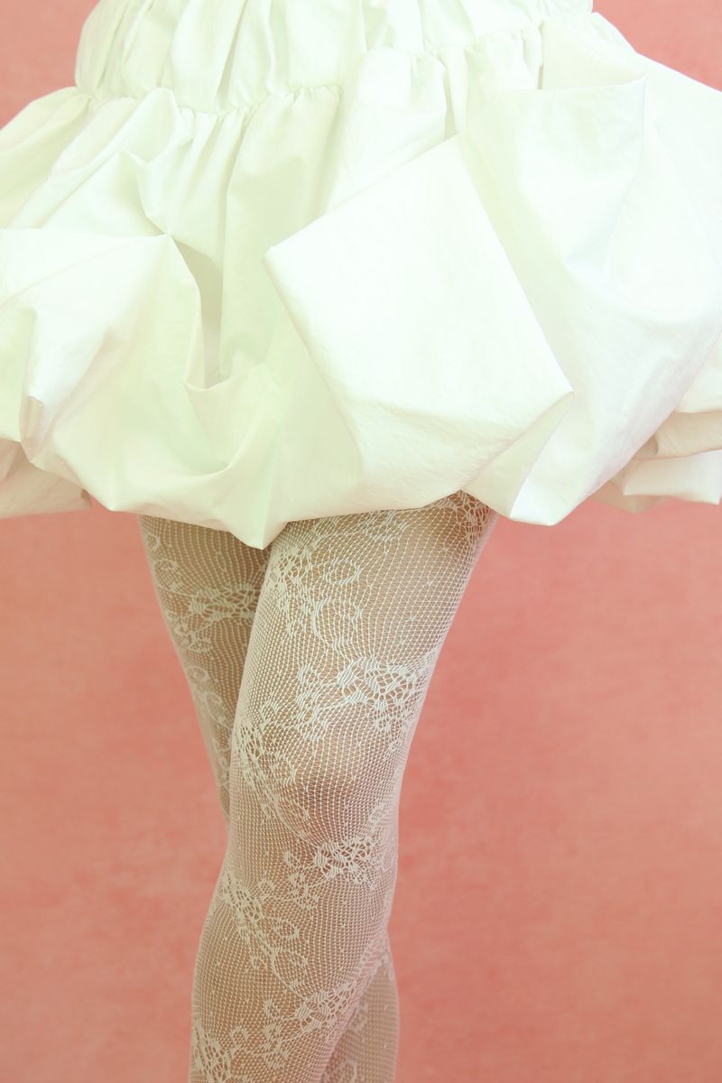 victorian lace tights (white)